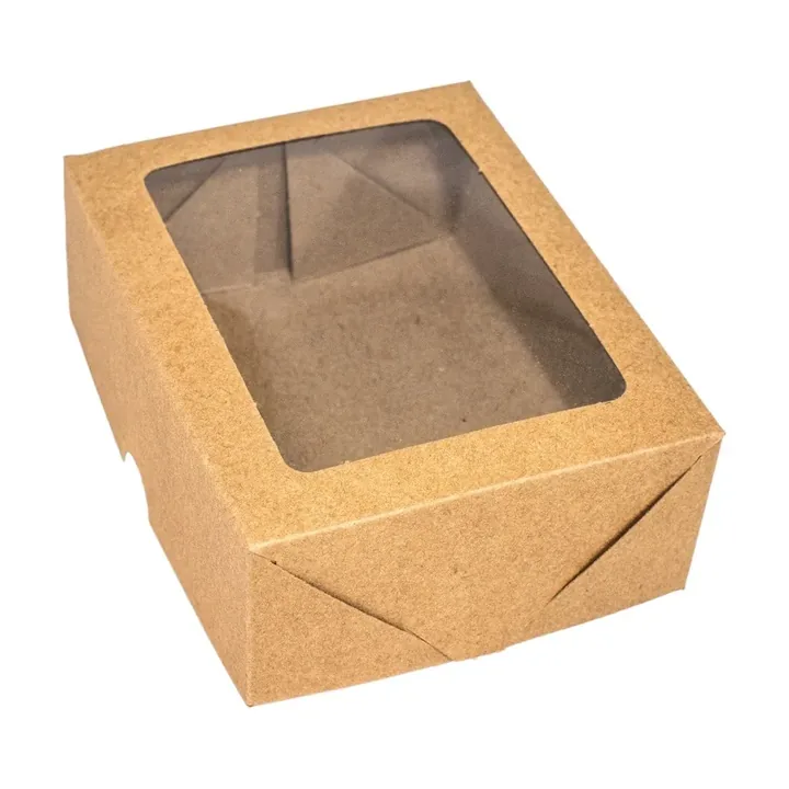 Caixa Kraft com Visor – Doces Júpiter